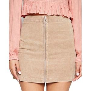 Sadie & Sage zip up corduroy skirt corduroy